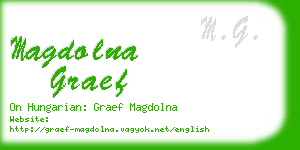 magdolna graef business card